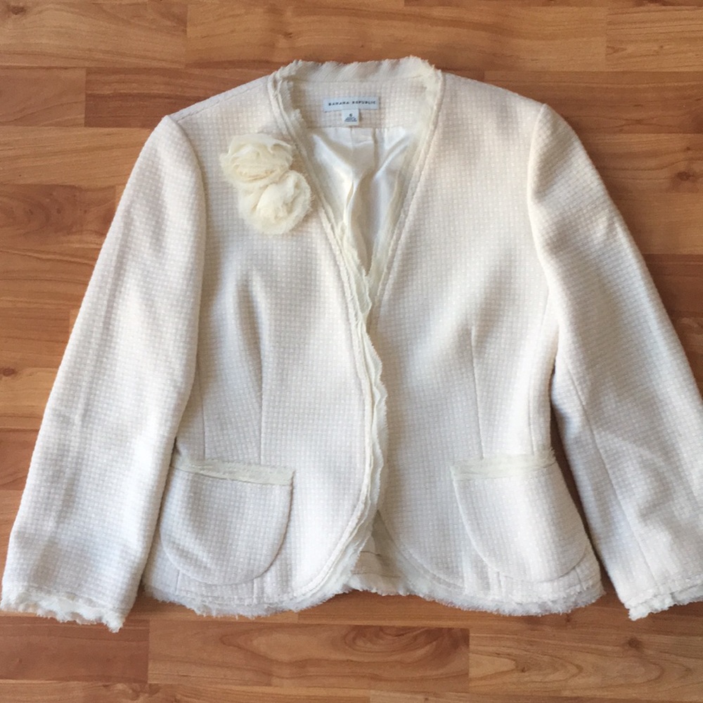 Banana Republic Ivory Blazer